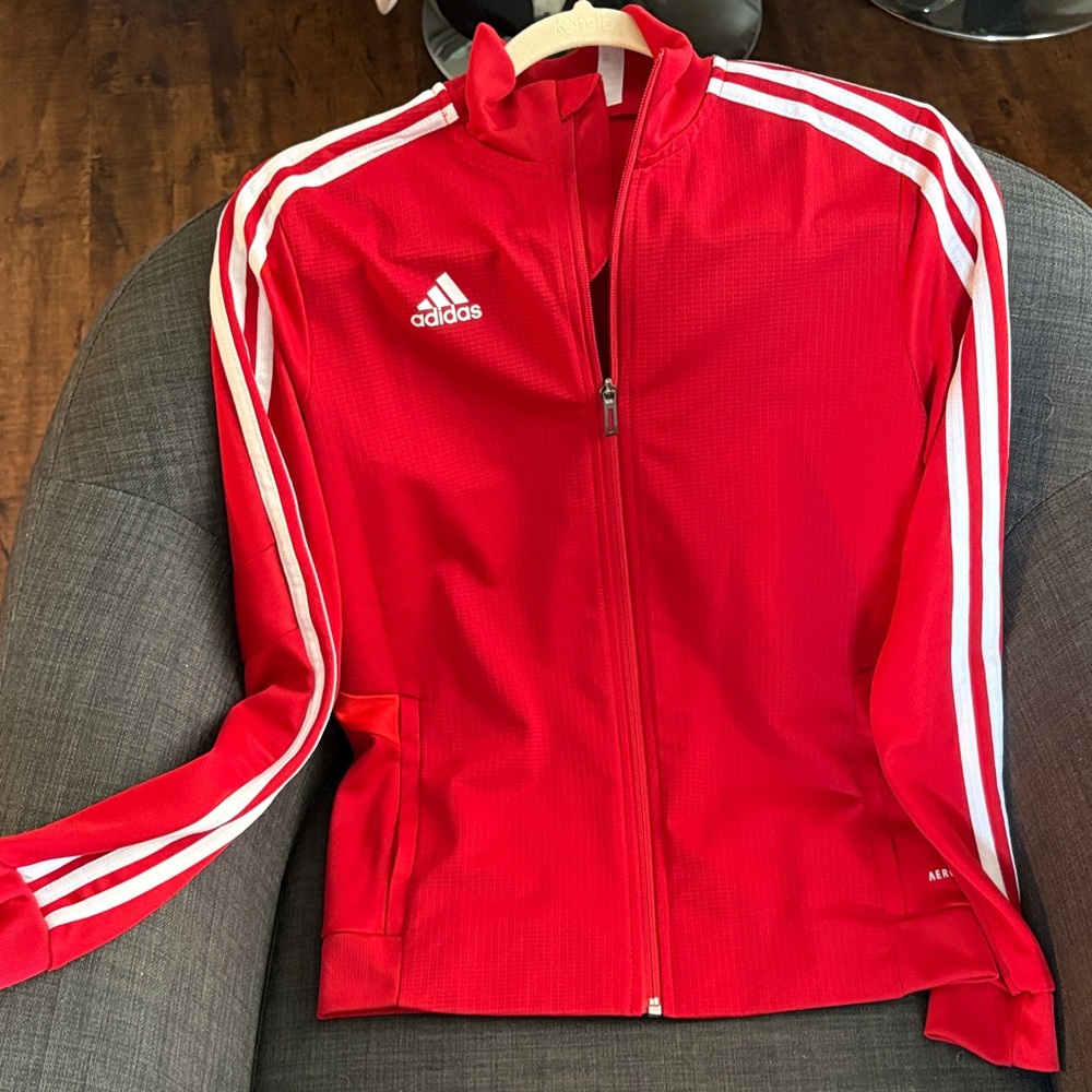Adidas Women's Red Bomber Jacket